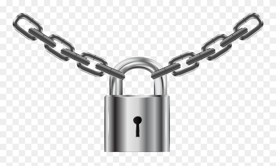 Png Of Chain With Lock Clipart