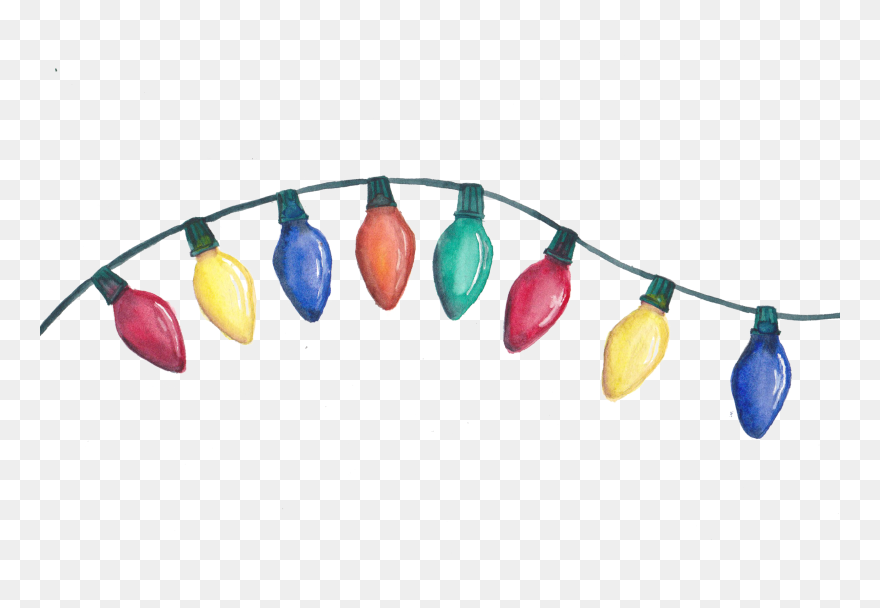 Transparent String Lights Clipart - Christmas Lights - Png Download