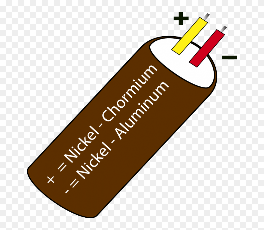 1 Type K Thermocouple Nickel Chromium Nickel Alumel Clipart