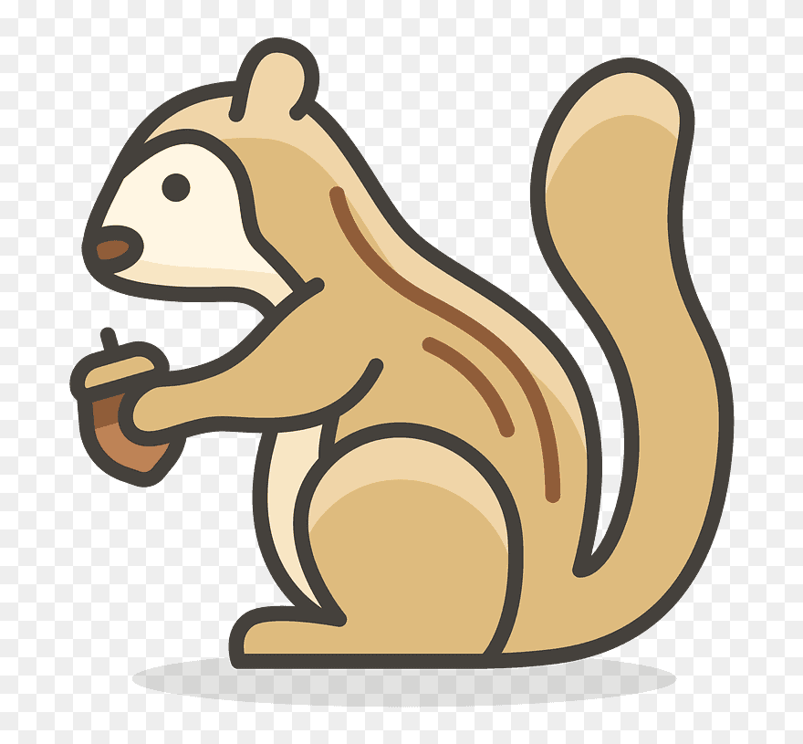 Chipmunk Emoji Clipart - Chipmunk Icon - Png Download