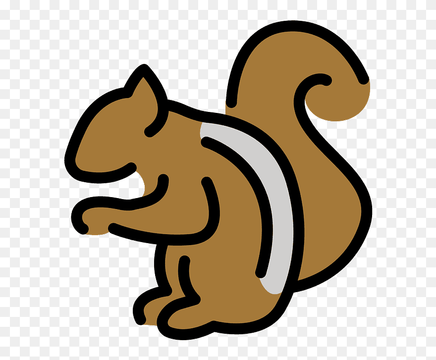 Chipmunk Emoji Clipart - Scalable Vector Graphics - Png Download