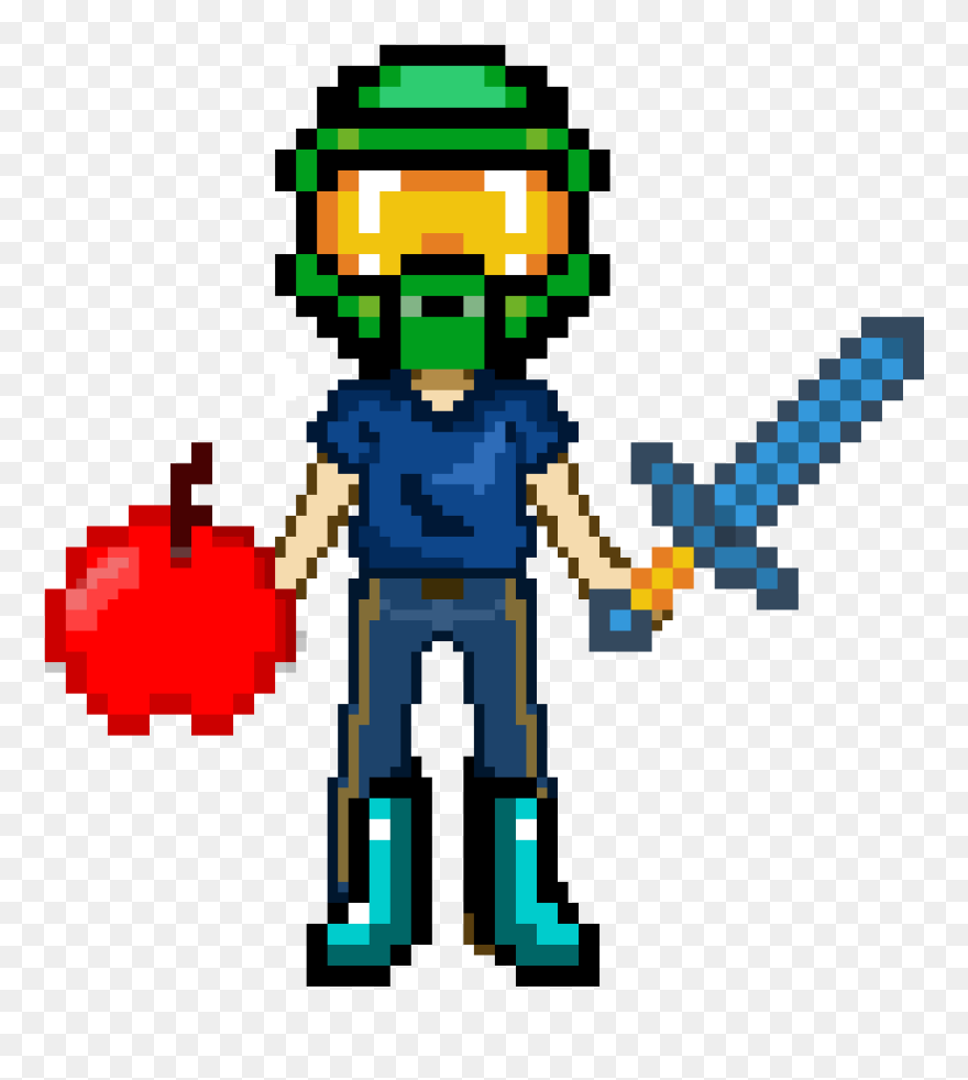 Pixel Art Halo Helmet Clipart