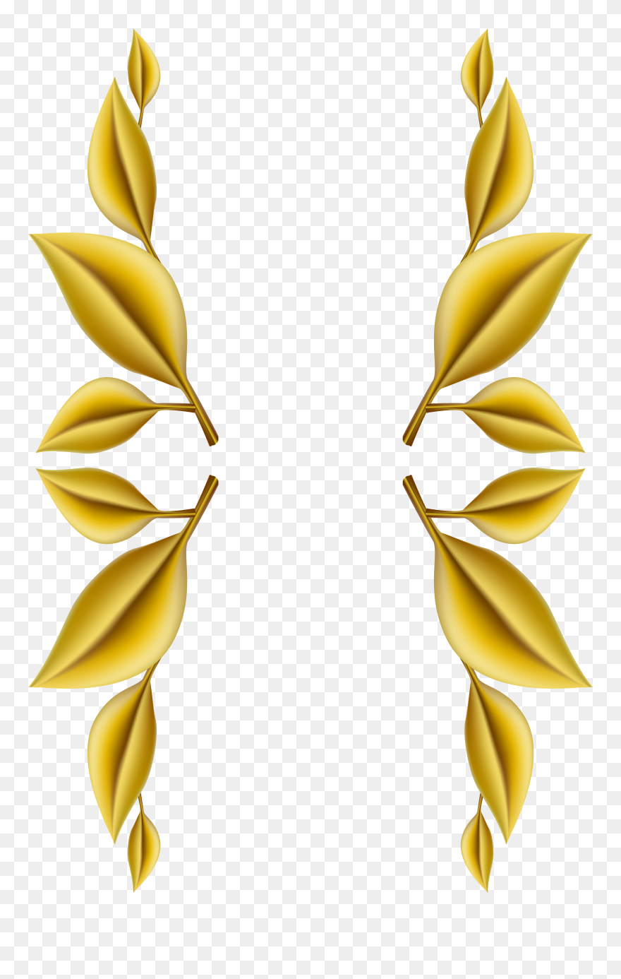 Boho Clipart Leaf - Golden Leaves Png Transparent