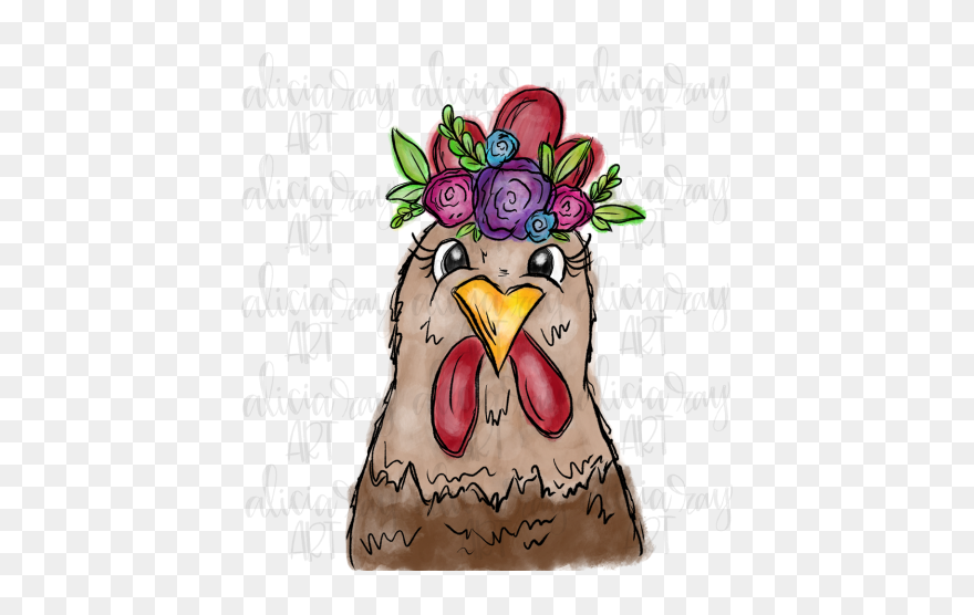 Boho Chicken Clipart