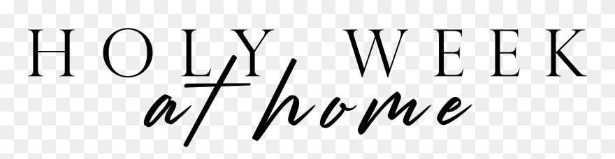 Holy Week At Home Title - Weaver Tapestry Clipart