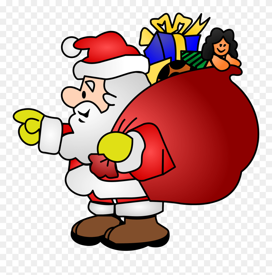 Santa Sack Of Toys Clipart