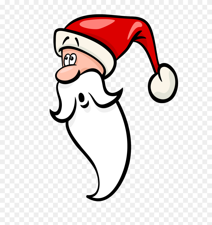Santa Claus Funny Faces Clipart