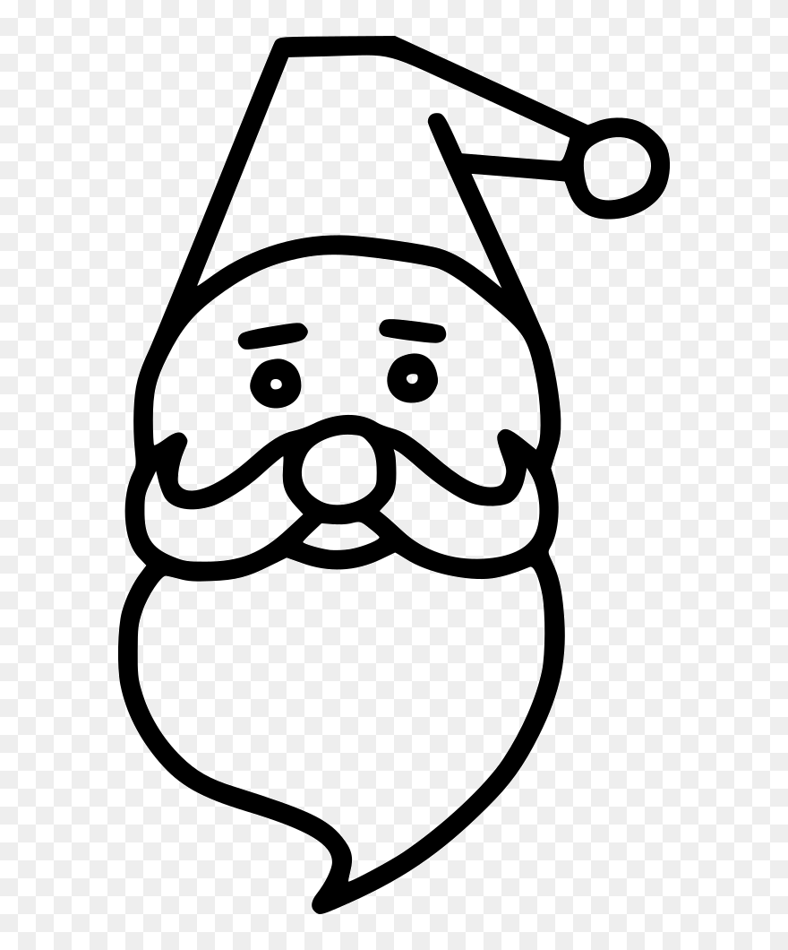 Santa Beard Png - Beard Clipart