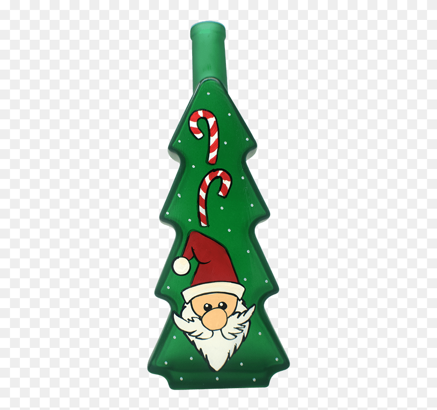Purple Toad Wine Christmas Tree Bottle Clipart