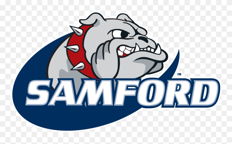 Basketball Gymnasium Clipart Clip Library Library Samford - Samford Bulldogs Logo - Png Download