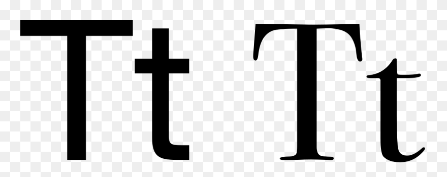 Upper And Lowercase T Clipart