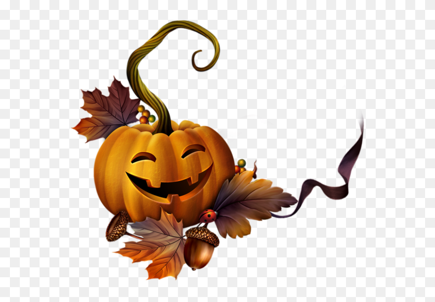 Pumpkin Cluster Clipart Image Transparent Halloween - Tubes Png Halloween