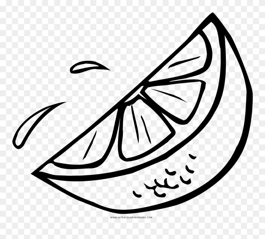 Orange Slice Coloring Page Orange Slice Line Drawing Clipart 5472777 Pinclipart