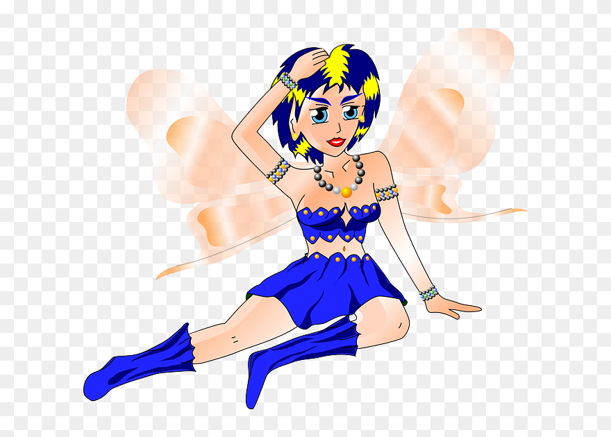 Elf, Fee, Girl, Woman, Wings - Waldelfe Clipart - Png Download