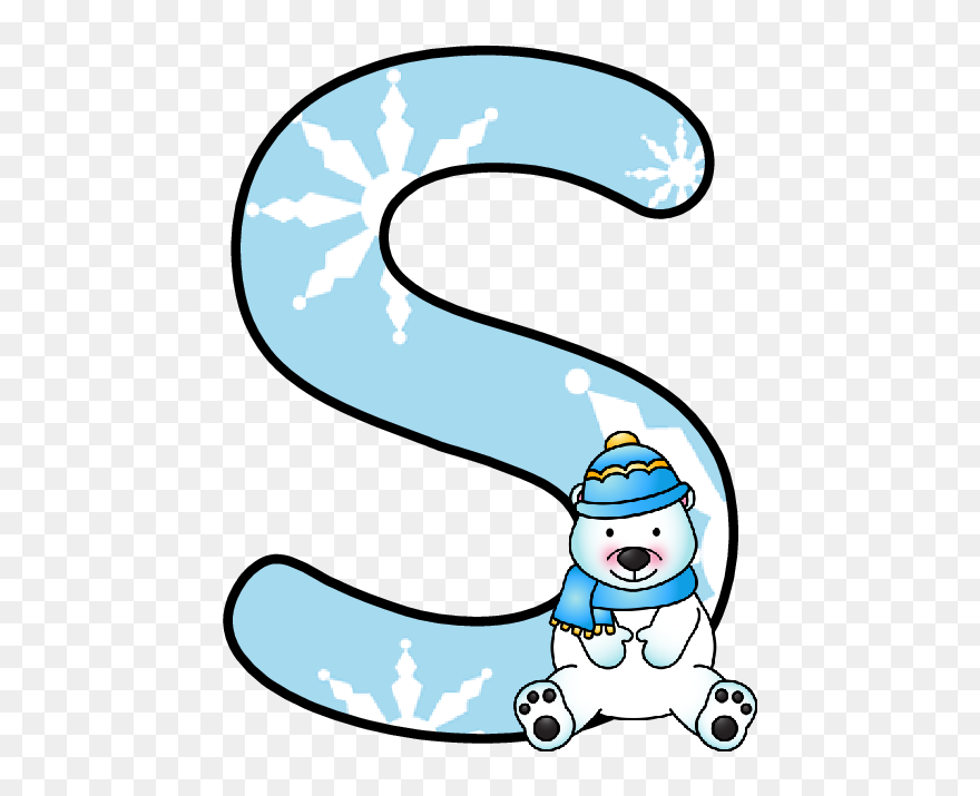 Winter Letter W Clipart - Png Download