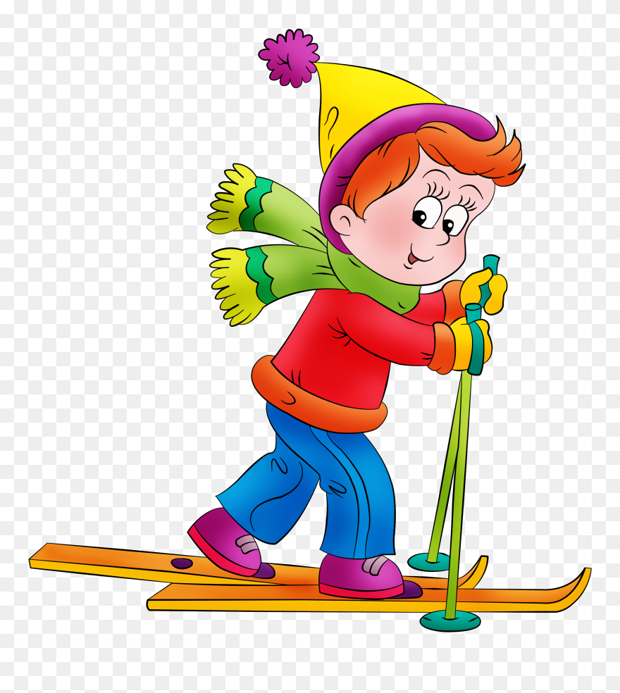 Pin By Charlotte Kempe - Clip Art Winter Sports - Png Download