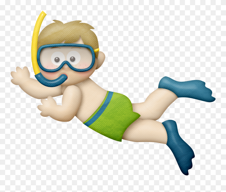 Swimming Clipart Transparent - Mergulhador Fundo Do Mar Png