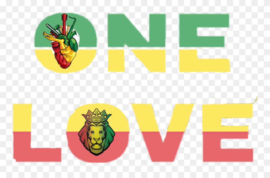 #rasta #onelove #rastafamily #bob Marley #cuore #rastafarian - Illustration Clipart
