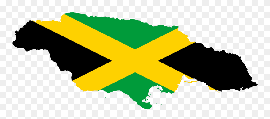 Jamaica Flag And Map Clipart