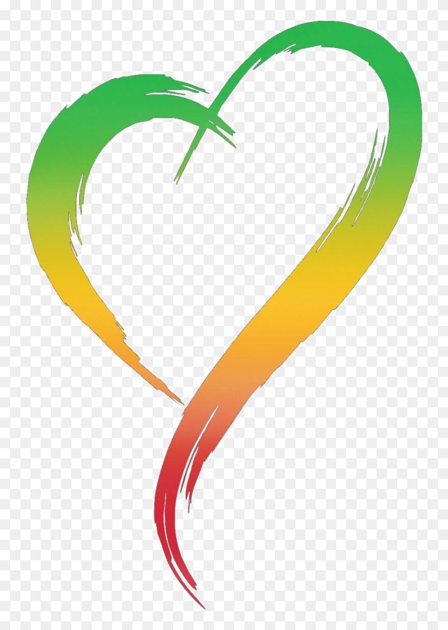 Brush Stroke Heart Png Clipart
