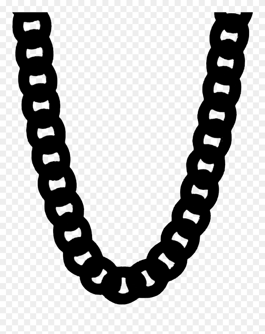 Cuban Chain Jewellery Miami Link Necklace Gold Clipart - Vector Cuban Link Chain Clipart - Png Download