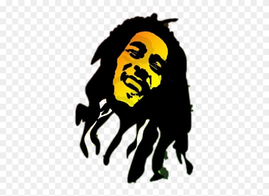 Bob Marley Sticker Design Clipart