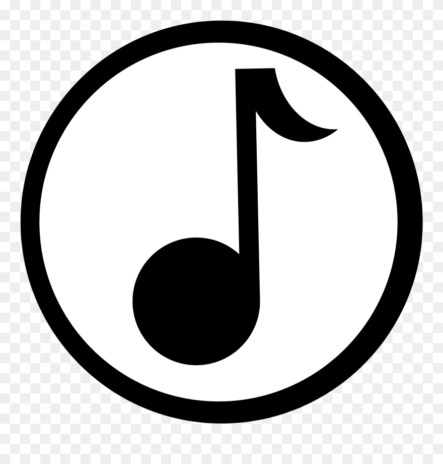 Kindermusik-musicnote Icon Blkcirclering - Circle Clipart