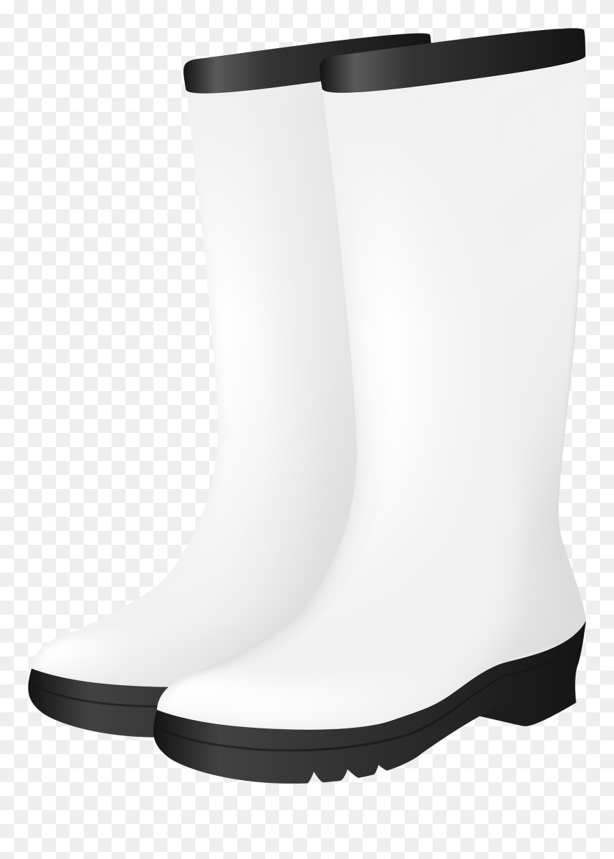 White Rubber Boots Png Clipart Chelsea Boot- - White Rain Boots Png Transparent Png