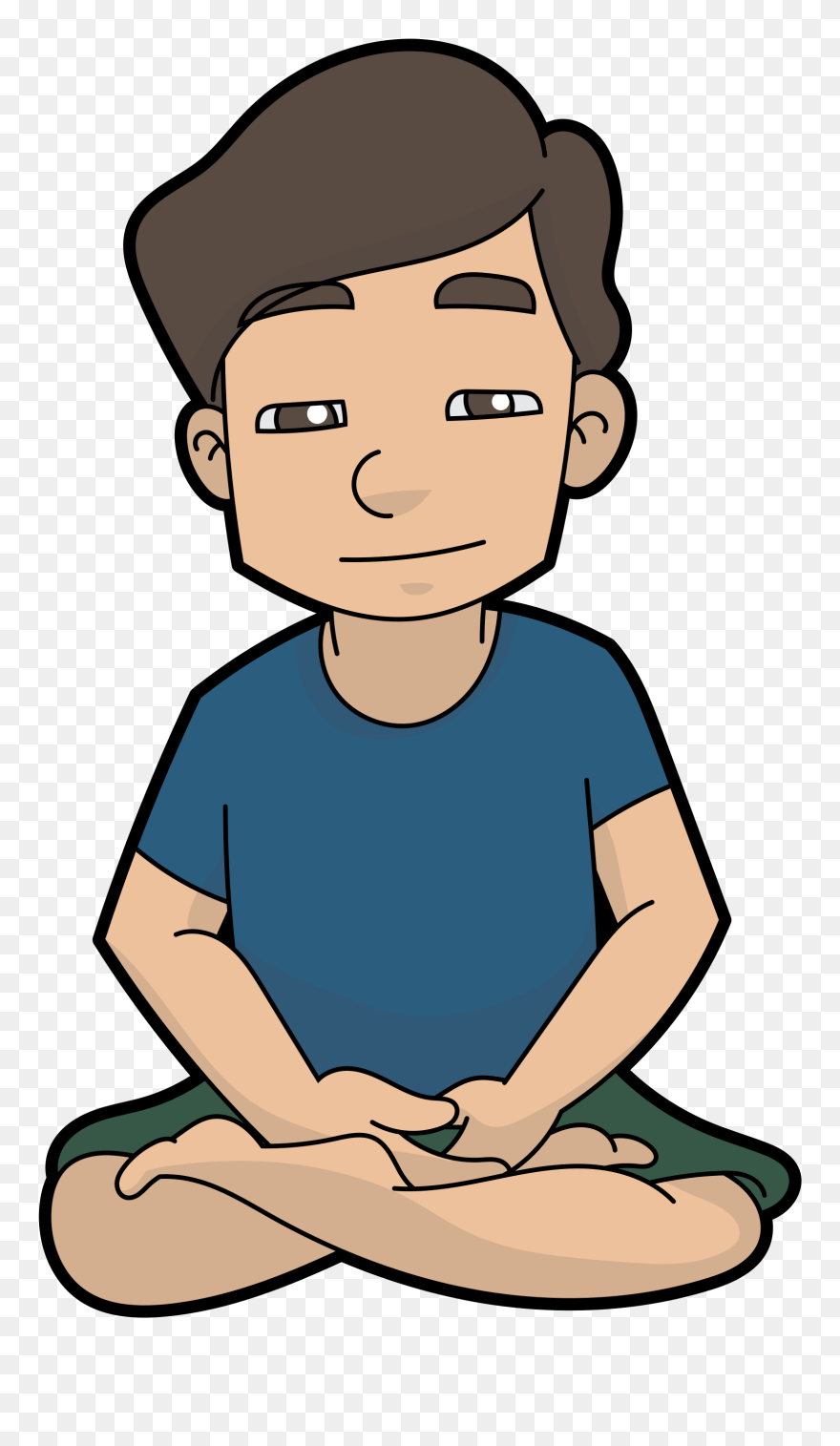 Relaxing Clipart Relaxed Man - Boy Relaxing Clipart - Png Download