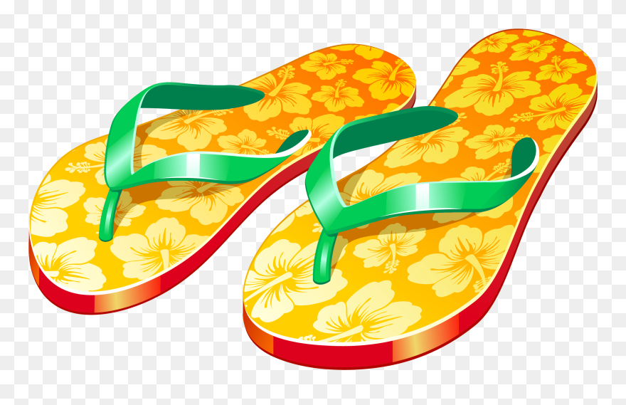 Clipart Summer Sandal - Flip Flop Sandals Clipart - Png Download