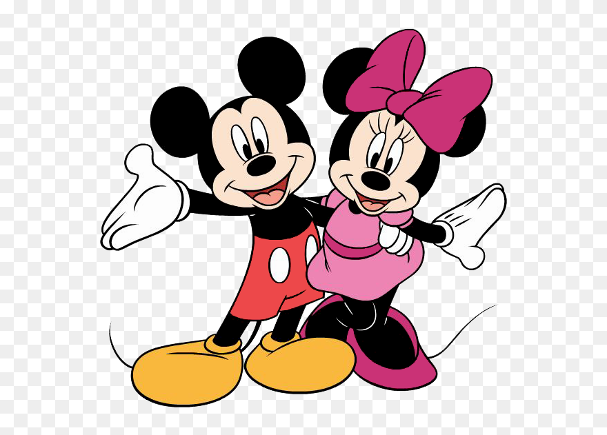 Download Cartoon Mickey Mouse And Minnie Mouse Clipart (5473608