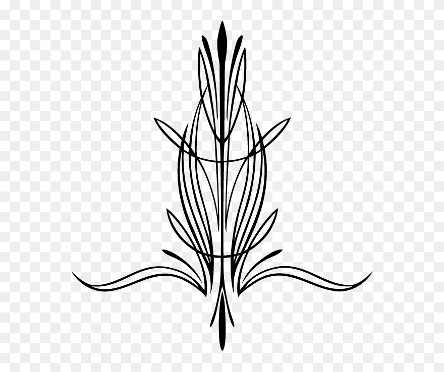 Hot Rod Pinstripe Vector Clipart