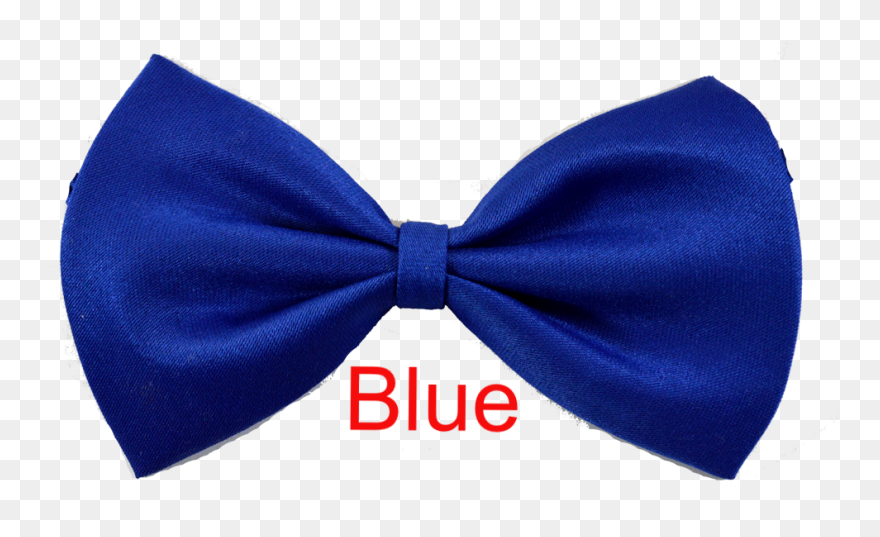 Bow Tie Necktie Tie Clip Blue - Blue Bow Tie Png Transparent Png