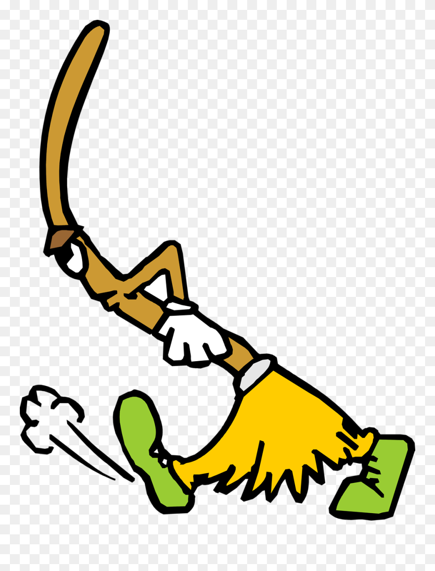 Free Stock Photo Illustration - Clipart Cartoon Broom - Png Download