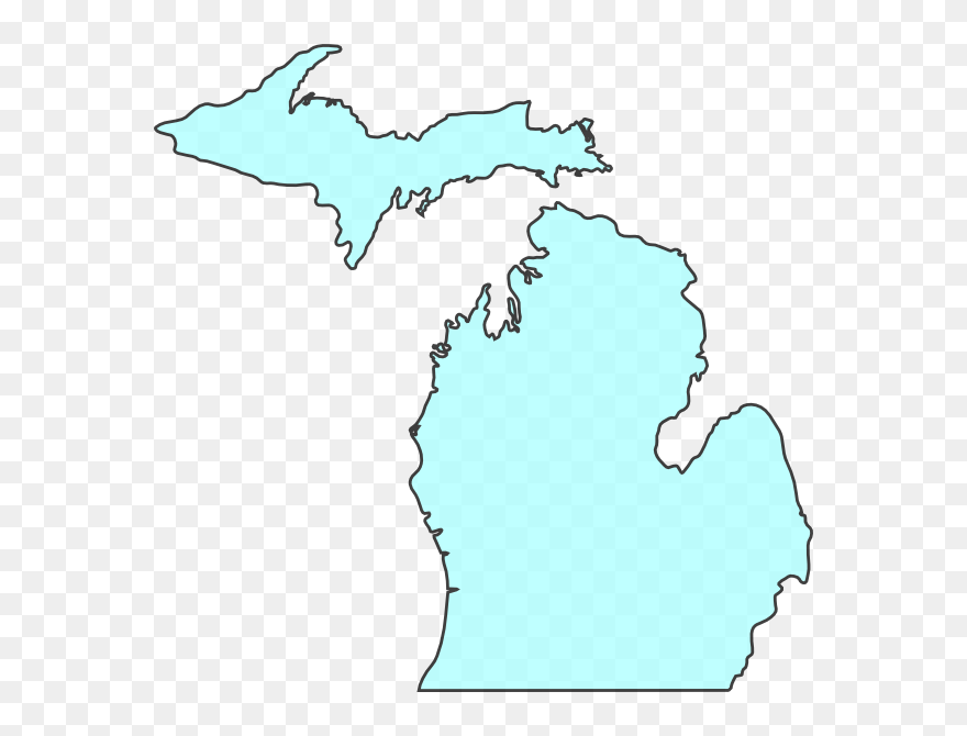 Michigan Mint Green Svg Clip Arts - Michigan Car Decals - Png Download