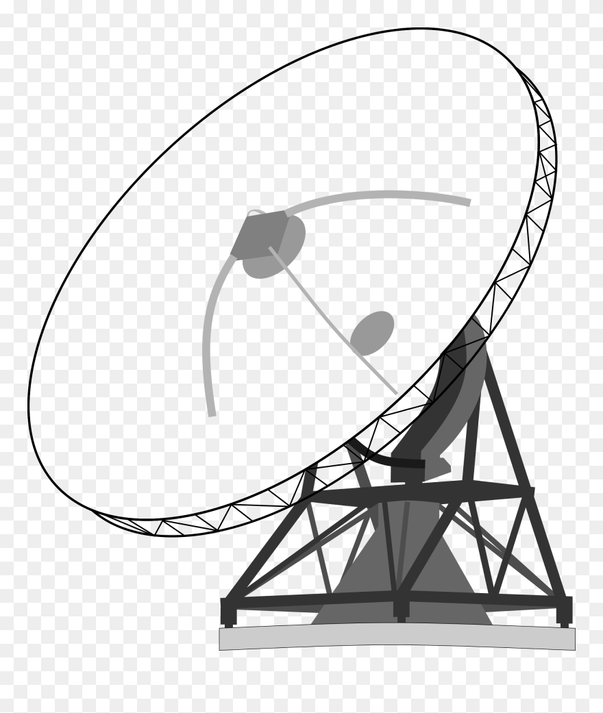 Satellite Drawing Clip Art - Satellite Ground Station Icon - Png Download