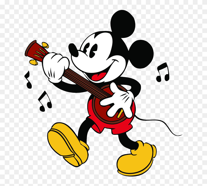 Mickey Mouse Clipart Parade - Mickey Mouse Playing Instruments - Png Download