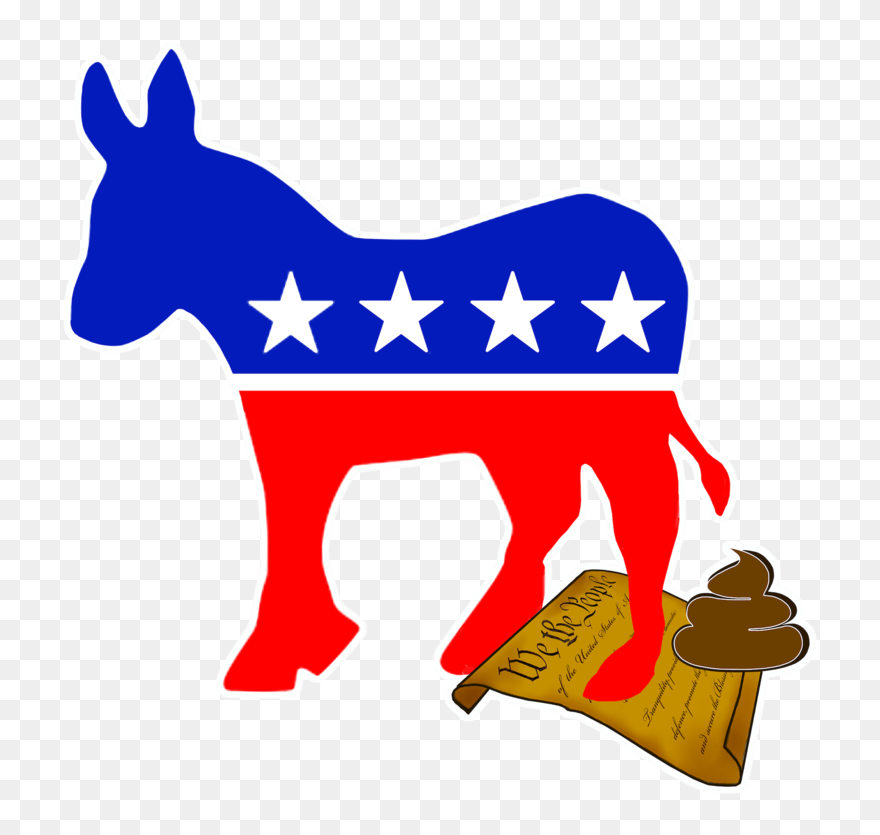 Democrat Donkey White Clipart