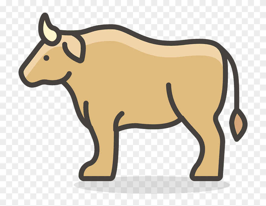 Ox Emoji Clipart - Ox Icon - Png Download