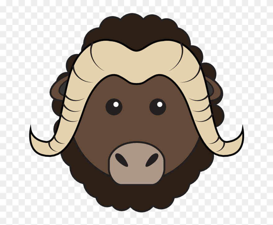 Animaru Muskox - Musk Ox Cartoon Clipart