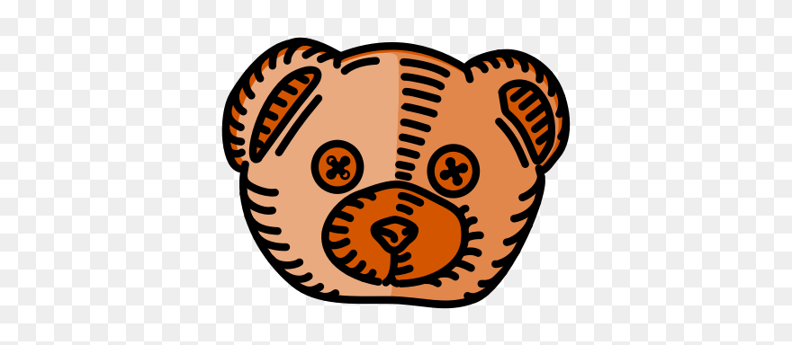 Teddy Bear Silhouette - Teddy Bear Head Clipart Png Transparent Png