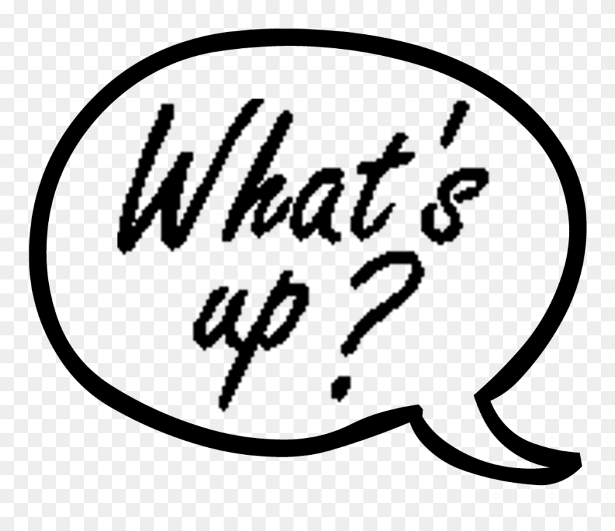Word Bubble Clip Art Word Whats Up - Whats Up Speech Bubble - Png Download