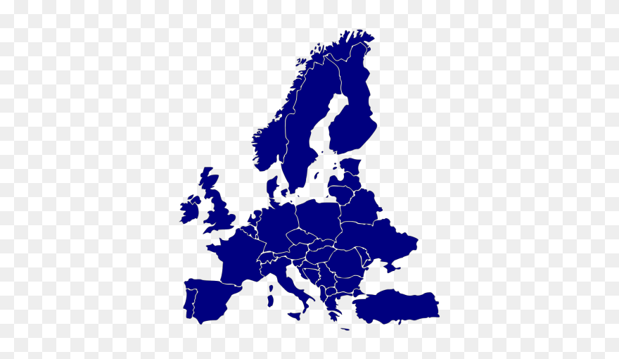 Blue Europe Png Images - Europe Map Png Clipart