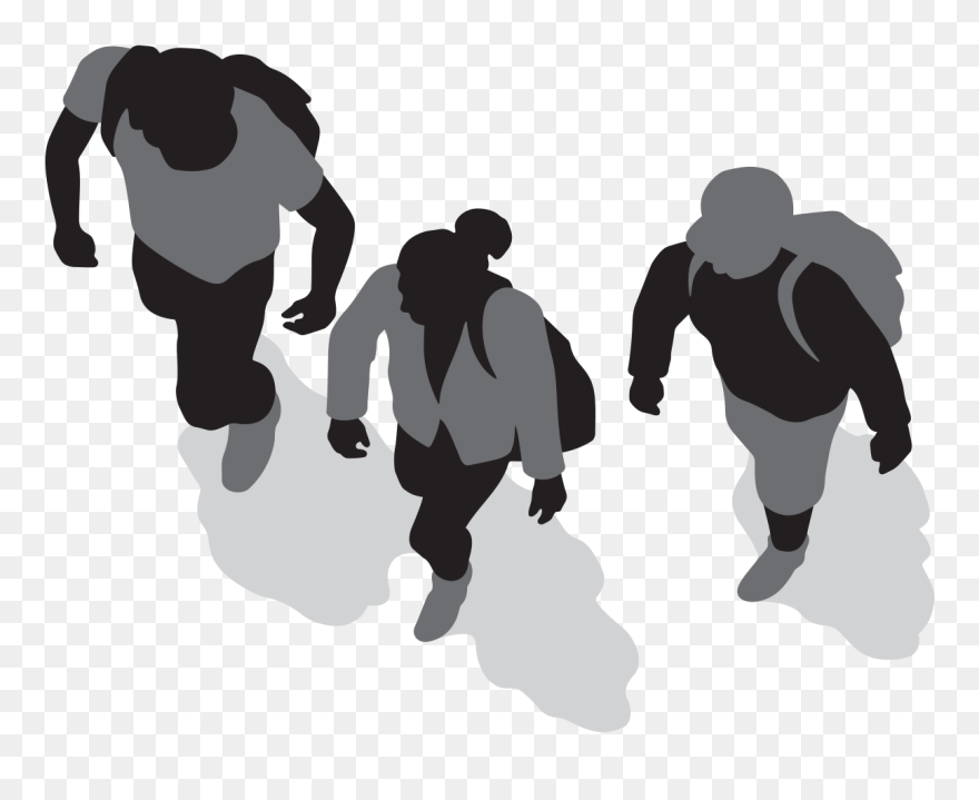 People Walking Images - Human Top View Png Clipart