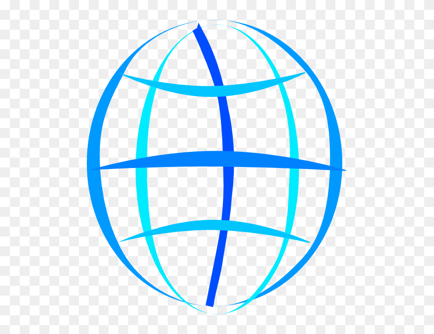 Globe Mod Blue Clip Art At Clker - Latitud Png Transparent Png