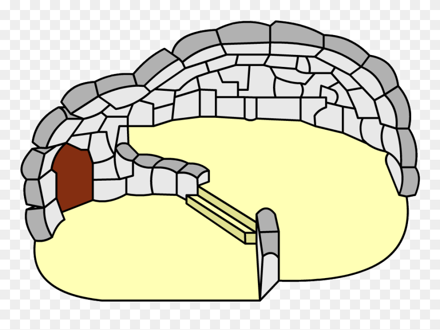 Split Level Snow Igloo - Club Penguin Double Igloo Clipart