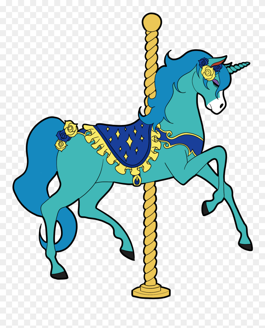 Carousel Clipart Transparent - Carousel Horse Clipart - Png Download