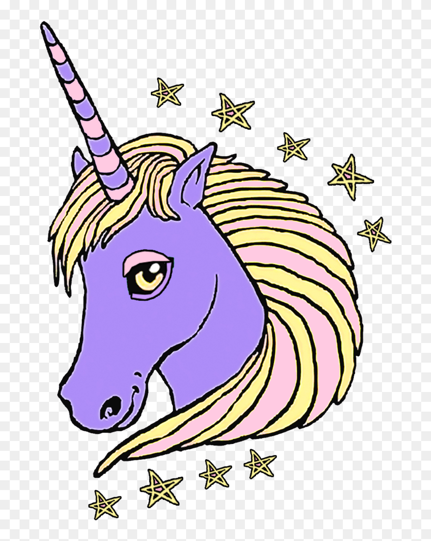 Sweet Drawing Unicorn Transparent Png Clipart Free - Unicorn Drawing