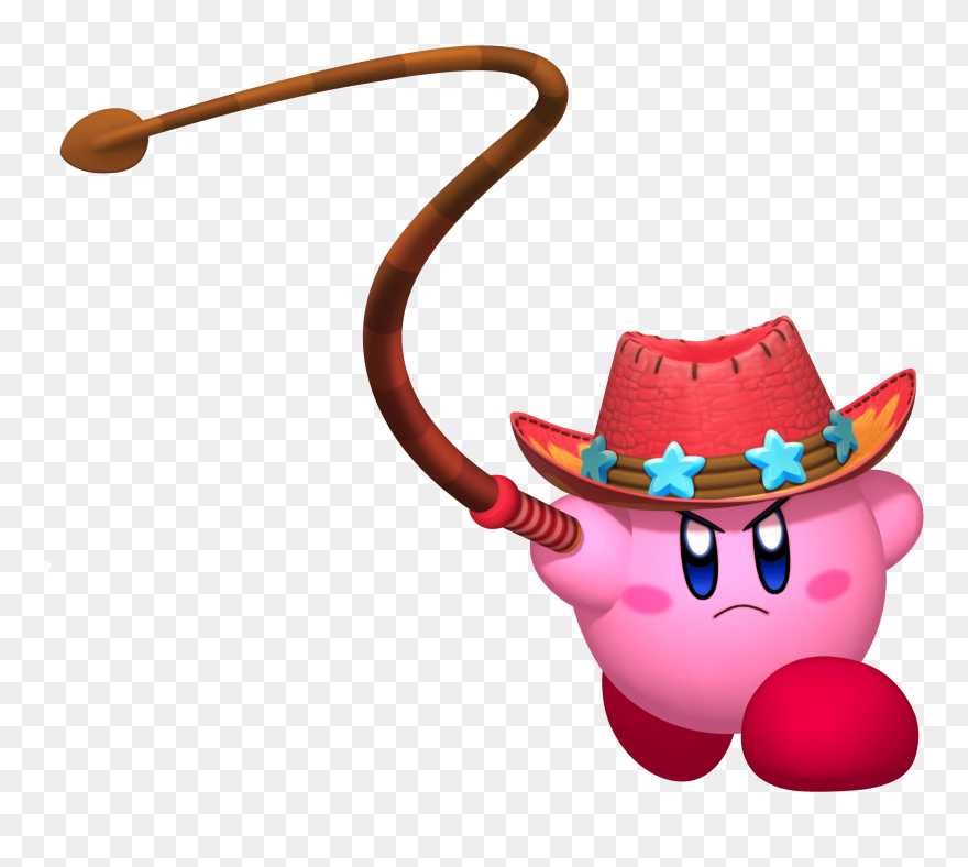 Kirby Holding A Whip Clip Arts - Whip Kirby - Png Download