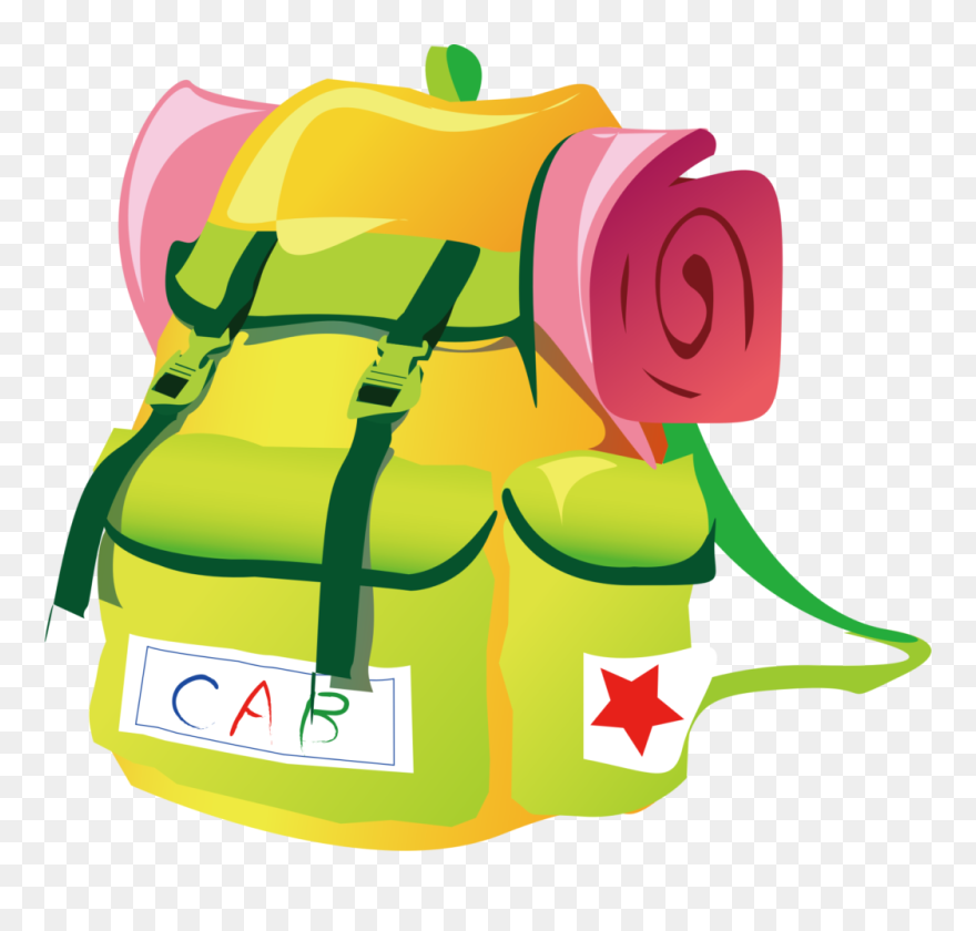 Backpacking Travel Clip Art - Backpack Clipart Transparent Background - Png Download